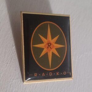 Christopher Radko 1998 Member Lapel Pin Badge - Starlight Christmas Collector